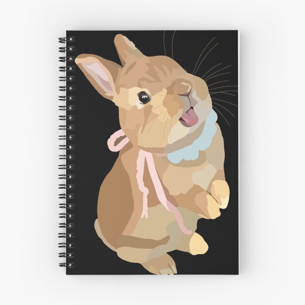 Item preview, Cute Beige Bunny with Pastel Ribbon designed and sold by Just-Arts-4U.