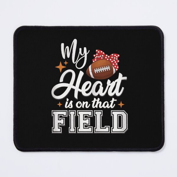 Item preview, My Heart Is On That Field Football Mom - Cute Coquette Bow designed and sold by haitrieuic96.
