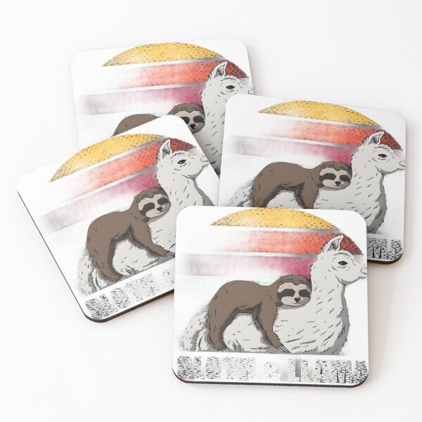 Item preview, Cute Animal  Sloth And Llama designed and sold by BinsAliza.