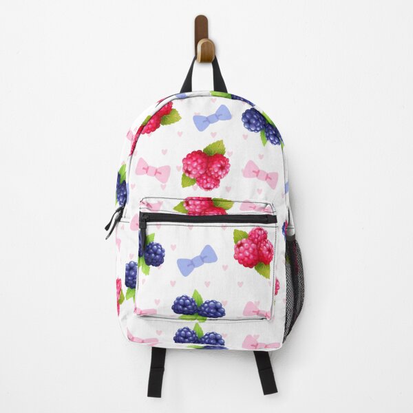 Item preview, Cute Coquette Berry Pattern with Pink & Blue Bows designed and sold by A-lumirite.