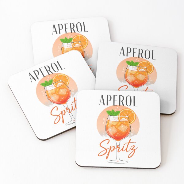 Item preview, Aperol Spritz Cocktail Design | Summer Drink Illustration designed and sold by LinaDesign Store.