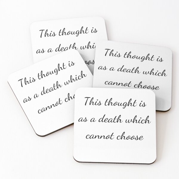 Item preview, “Este pensamiento es como una muerte que no puede elegir” - escritura negra designed and sold by ariksworld.