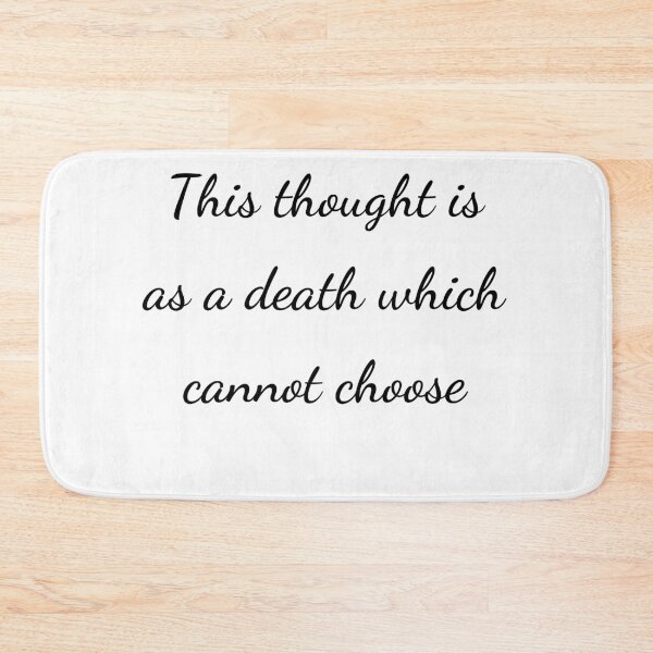 Item preview, “This thought is as a death which cannot choose” - handwriting black designed and sold by ariksworld.