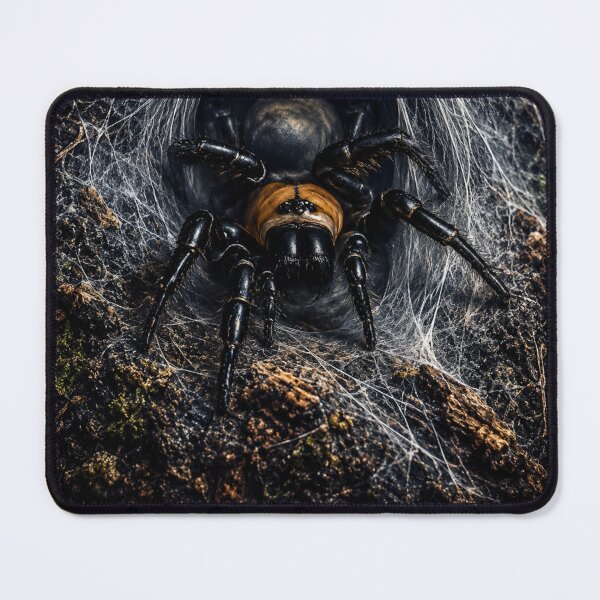 Item preview, New Zealand Black Tunnel Web Spider | Gothic Cinematic Wildlife Art | Dark Nature Wall Art | Arachnid designed and sold by NocturnalNook.