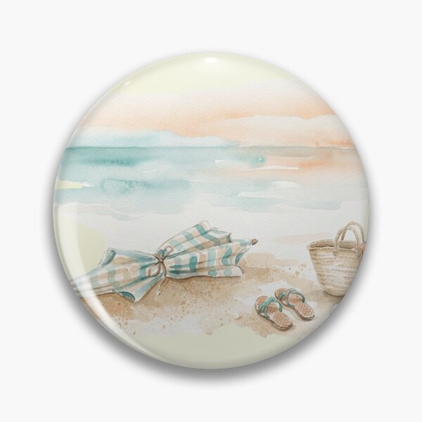 Item preview, Limited Edition: The Last Beach Day Watercolor Series designed and sold by GrabaHuk.