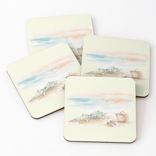 Item preview, Limited Edition: The Last Beach Day Watercolor Series designed and sold by GrabaHuk.
