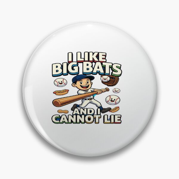 Item preview, I Like Big Bats And I Cannot Lie Funny Baseball T-Shirt | Cute Baseball Player Graphic Tee | Baseball Lover Gift | Kawaii Sports Design designed and sold by Sushikidsntod.