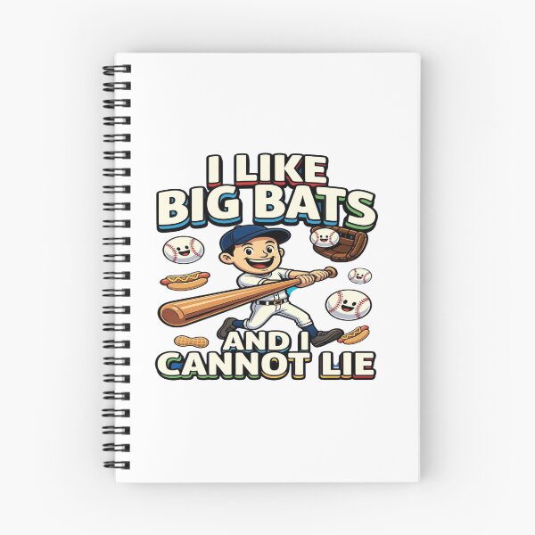 Item preview, I Like Big Bats And I Cannot Lie Funny Baseball T-Shirt | Cute Baseball Player Graphic Tee | Baseball Lover Gift | Kawaii Sports Design designed and sold by Sushikidsntod.