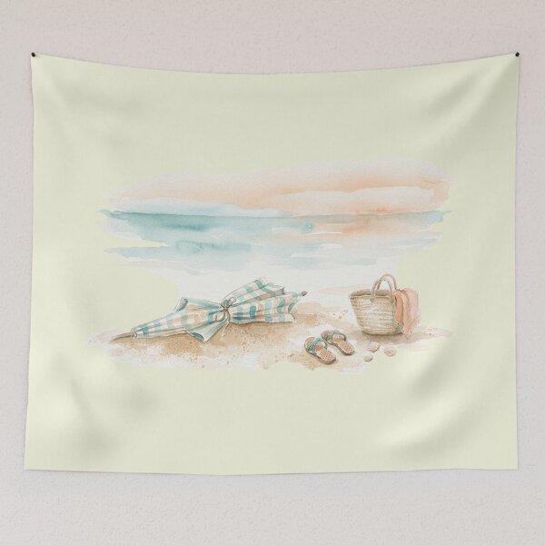Item preview, Limited Edition: The Last Beach Day Watercolor Series designed and sold by GrabaHuk.