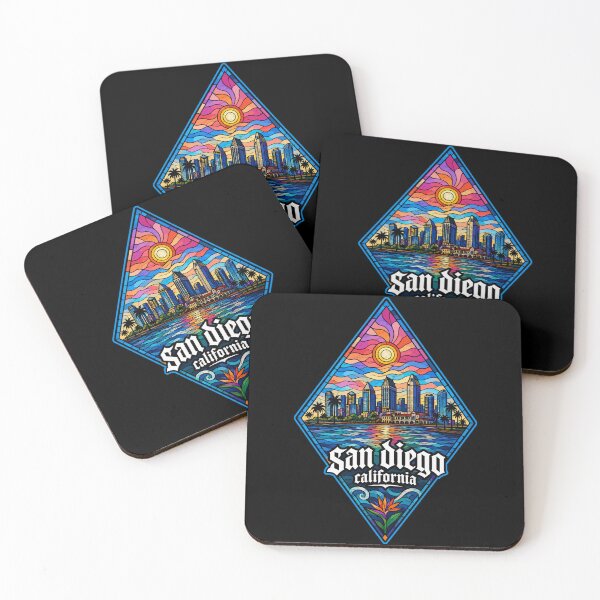 Item preview, San Diego California Coast Stained Glass Travel designed and sold by TomFrontierArt.