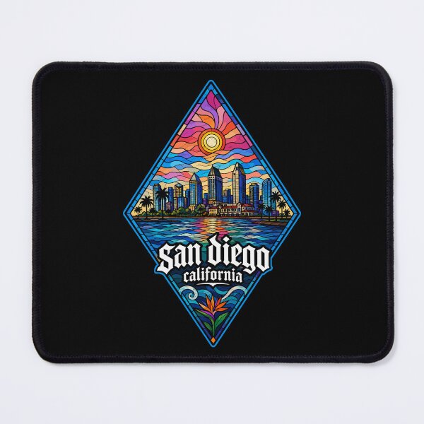 Item preview, San Diego California Coast Stained Glass Travel designed and sold by TomFrontierArt.