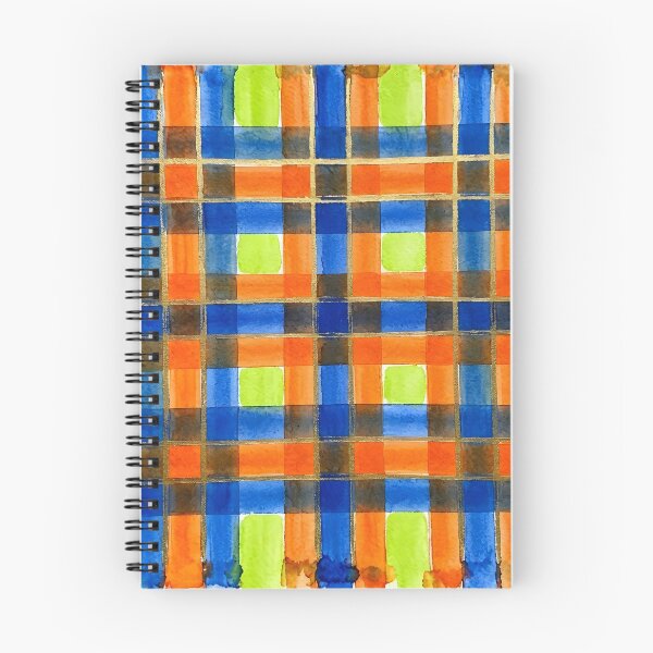 Item preview, Blue Orange Plaid Pattern  designed and sold by GraphicsClub.