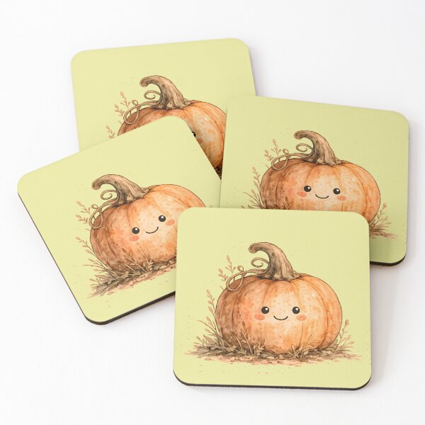 Item preview, Cute Kawaii Pumpkin Watercolor Autumn Sticker | Cozy Fall Design designed and sold by KAM-KAM-STORE.