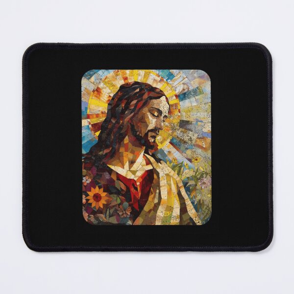 Item preview, Jesus Mosaic Stained Glass Art - Christian Faith Sacred Heart designed and sold by haitrieuic96.