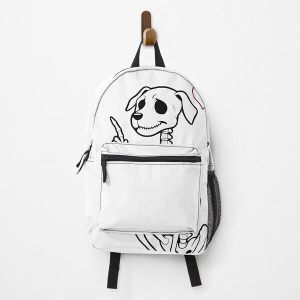 Item preview, skeleton dog pup with a heart designed and sold by estrellamagica.