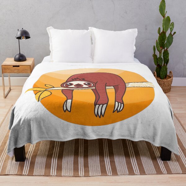 Item preview, Lazy Sloth Cute Animal Illustration  designed and sold by BinsAliza.