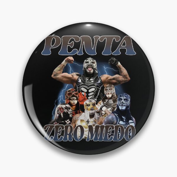 Item preview, Collage gráfico retro de lucha libre de Penta Zero Miedo de los años 90 designed and sold by Sedwalhissan.