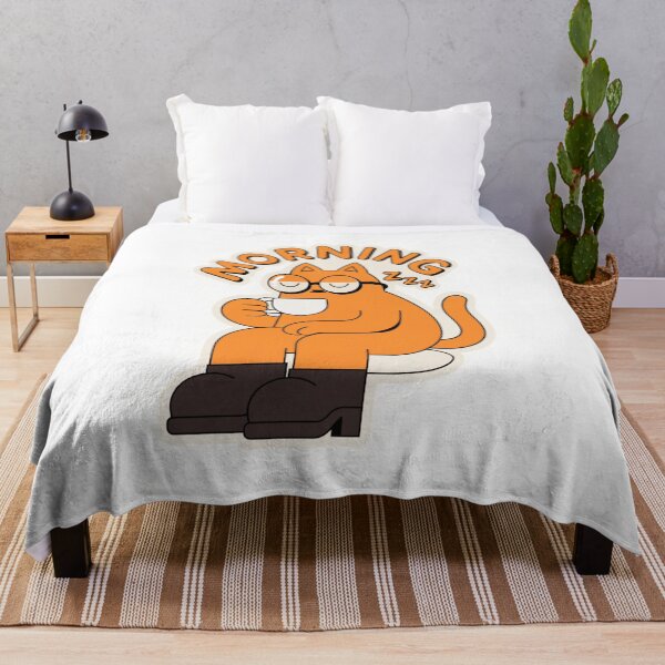 Item preview, A cat in a relaxing morning scene. designed and sold by Tafa_Design.