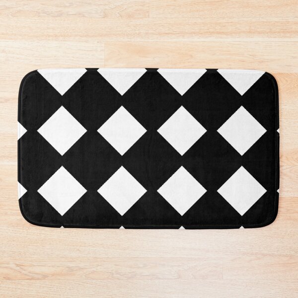 Item preview, Black and White Geometric Diamond Pattern | Modern Seamless Checker Design designed and sold by HopeAndHustle.