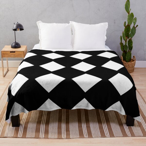 Item preview, Black and White Geometric Diamond Pattern | Modern Seamless Checker Design designed and sold by HopeAndHustle.