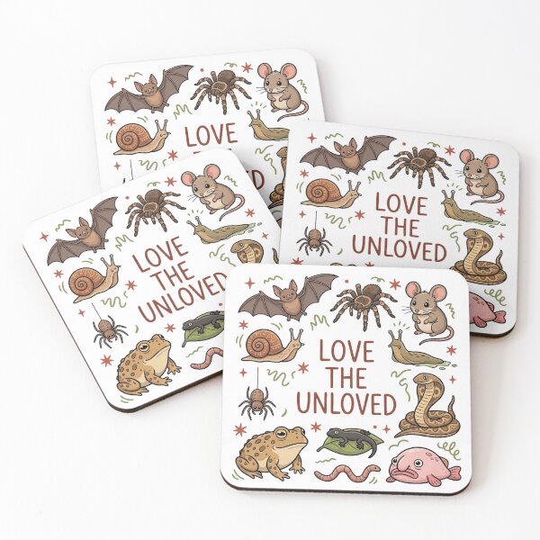 Item preview, Love The Unloved Cute Misunderstood Animals Quote Aesthetic designed and sold by raedattia.