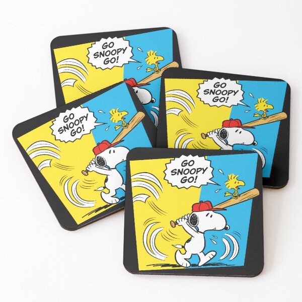 Item preview, Go Snoopy Go Peanuts Baseball Batter Fan designed and sold by NovaNeal.