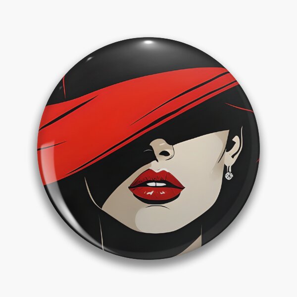 Item preview, Lady in Red Hat – Elegant Minimalist Fashion Tote Bag designed and sold by GiftLore Studio.