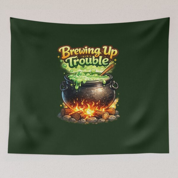 Item preview, Brewing Up Trouble designed and sold by Someone Thinks It's Funny.