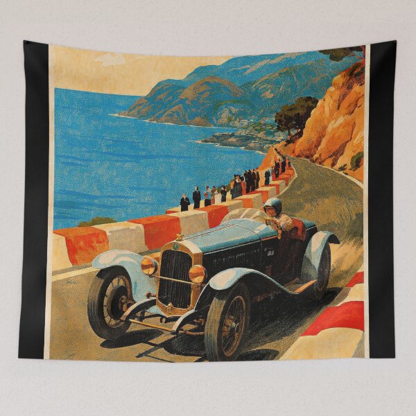 Item preview, Monaco Grand Prix 1929 Vintage Poster designed and sold by Retr0Tshirts.