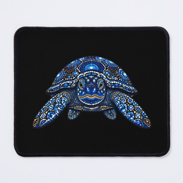 Item preview, Sea Turtle Front View | Ocean Midnight Artwork designed and sold by Zaru Art Studio.