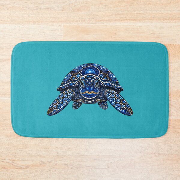 Item preview, Sea Turtle Front View | Ocean Midnight Artwork designed and sold by Zaru Art Studio.