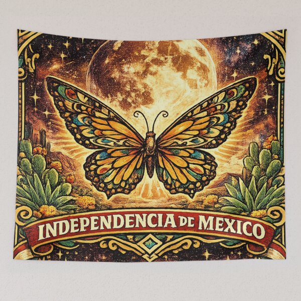 Item preview, Free to Fly Butterfly | Independencia de Mexico Patriotic Vintage Design designed and sold by irfanshikh.