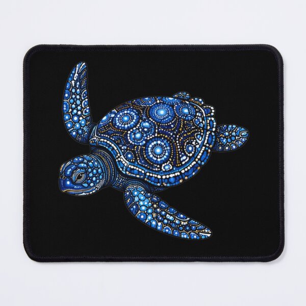 Item preview, Sea Turtle Swimming | Ocean Midnight Artwork designed and sold by Zaru Art Studio.