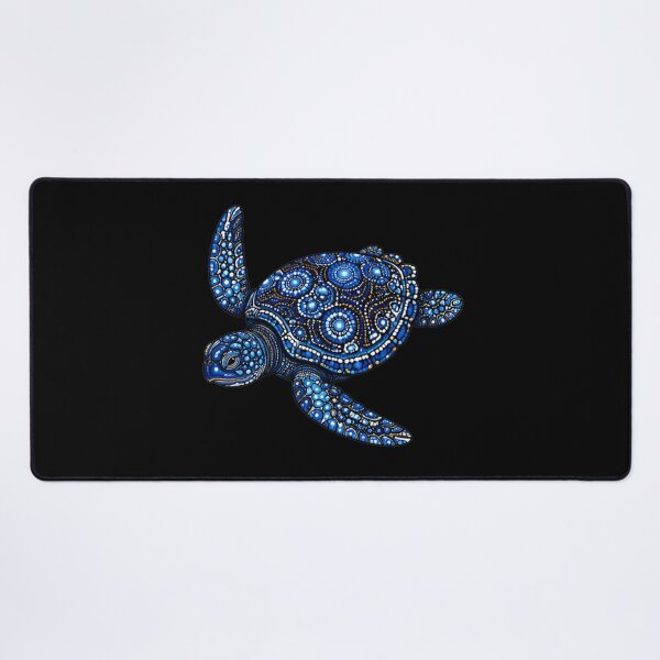 Item preview, Sea Turtle Swimming | Ocean Midnight Artwork designed and sold by Zaru Art Studio.