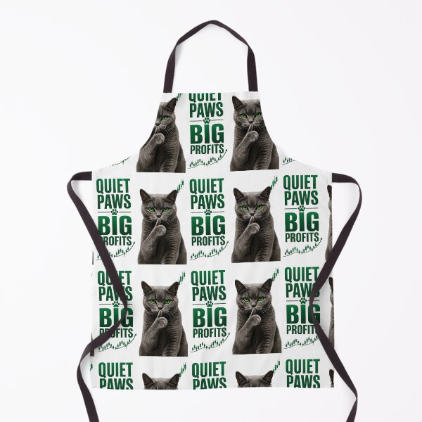 Item preview, Quiet Paws Big Profits Trading Cat Funny Trader Design designed and sold by PipForgeStudio .