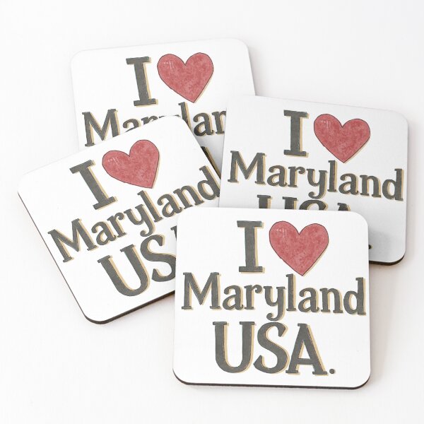 Item preview, I Love Maryland USA  designed and sold by PamLeeDesign.