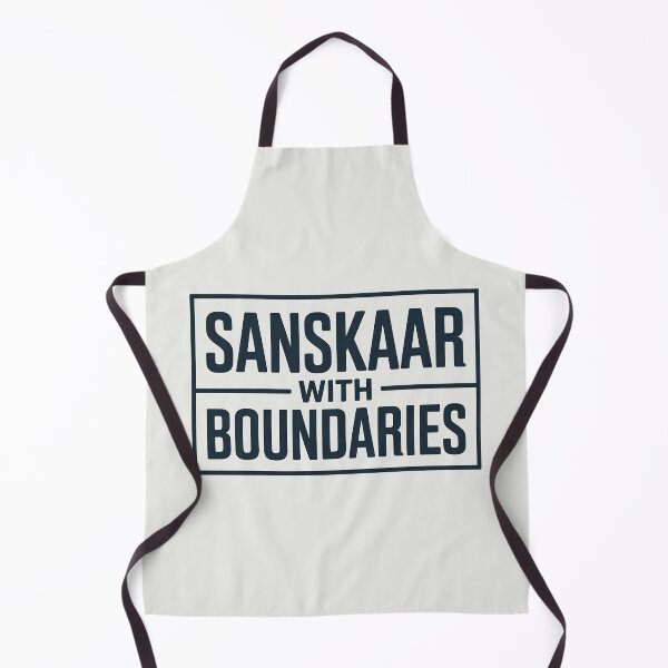 Item preview, Sanskaar with Boundaries – Modern Desi Quote Design designed and sold by Swati Art Shop.