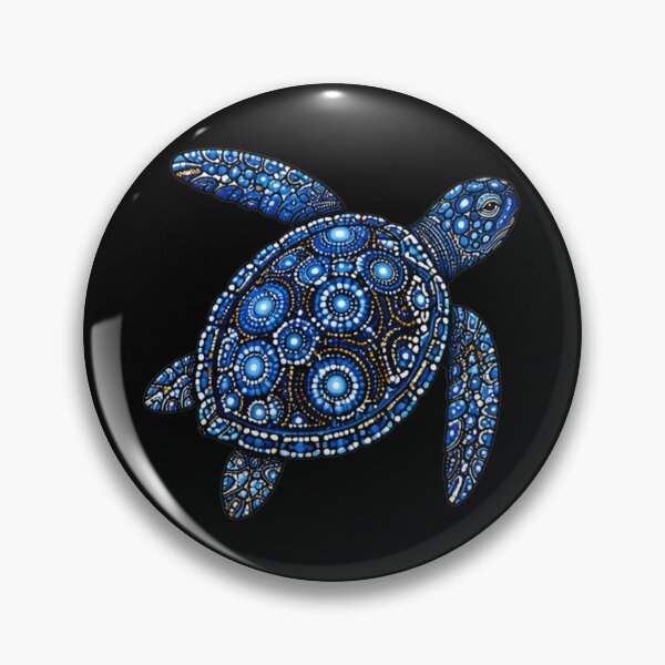 Item preview, Sea Turtle Looking Up | Ocean Midnight Artwork designed and sold by Zaru Art Studio.