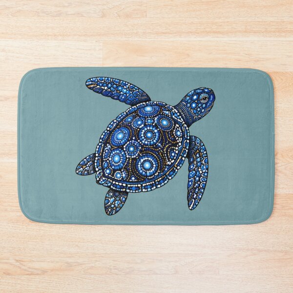 Item preview, Sea Turtle Looking Up | Ocean Midnight Artwork designed and sold by Zaru Art Studio.