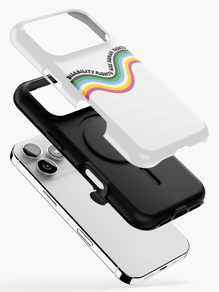 Thumbnail 2 of 4, iPhone Case, Disability Rights are Human Rights Flag designed and sold by Rucrative5698.