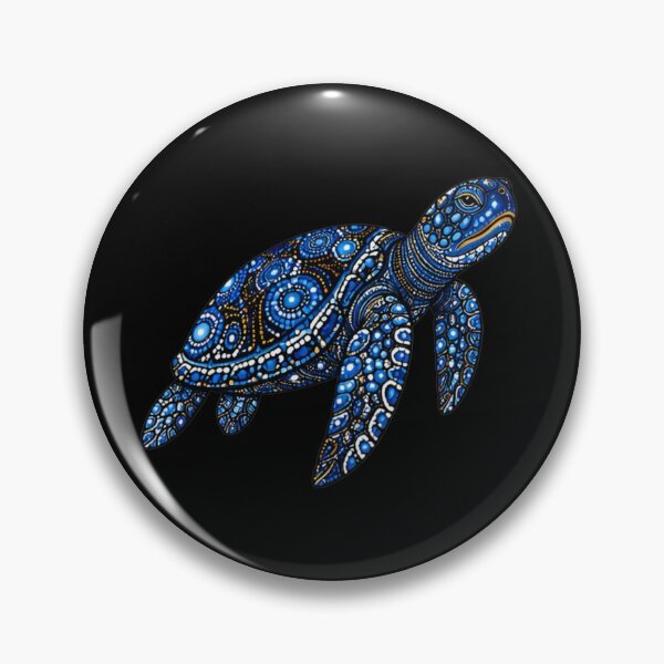 Item preview, Sea Turtle Side View | Ocean Midnight Artwork designed and sold by Zaru Art Studio.