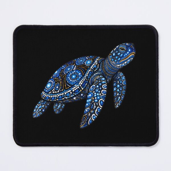 Item preview, Sea Turtle Side View | Ocean Midnight Artwork designed and sold by Zaru Art Studio.