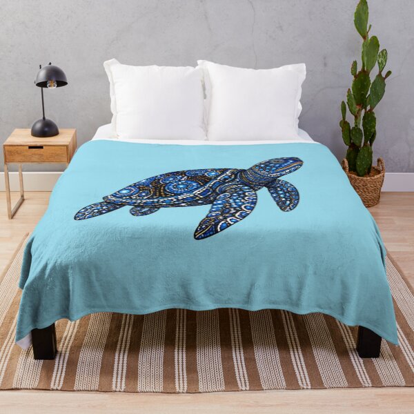 Item preview, Sea Turtle Side View | Ocean Midnight Artwork designed and sold by Zaru Art Studio.