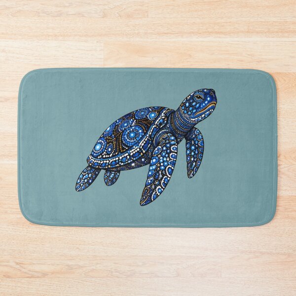 Item preview, Sea Turtle Side View | Ocean Midnight Artwork designed and sold by Zaru Art Studio.