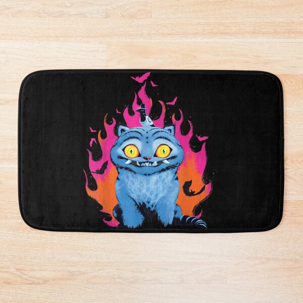 Item preview, Blue Cheshire Cat Halloween Fantasy Glowing Eyes Spooky Magical Creature designed and sold by GalenoHenley.