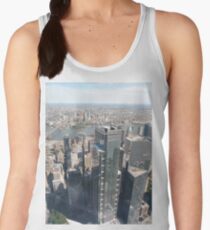 Manhattan, New York City, downtown, #Manhattan, #NewYorkCity, #downtown, #NewYork, skyscrapers, river, Hudson, bridges, streets Women's Tank Top