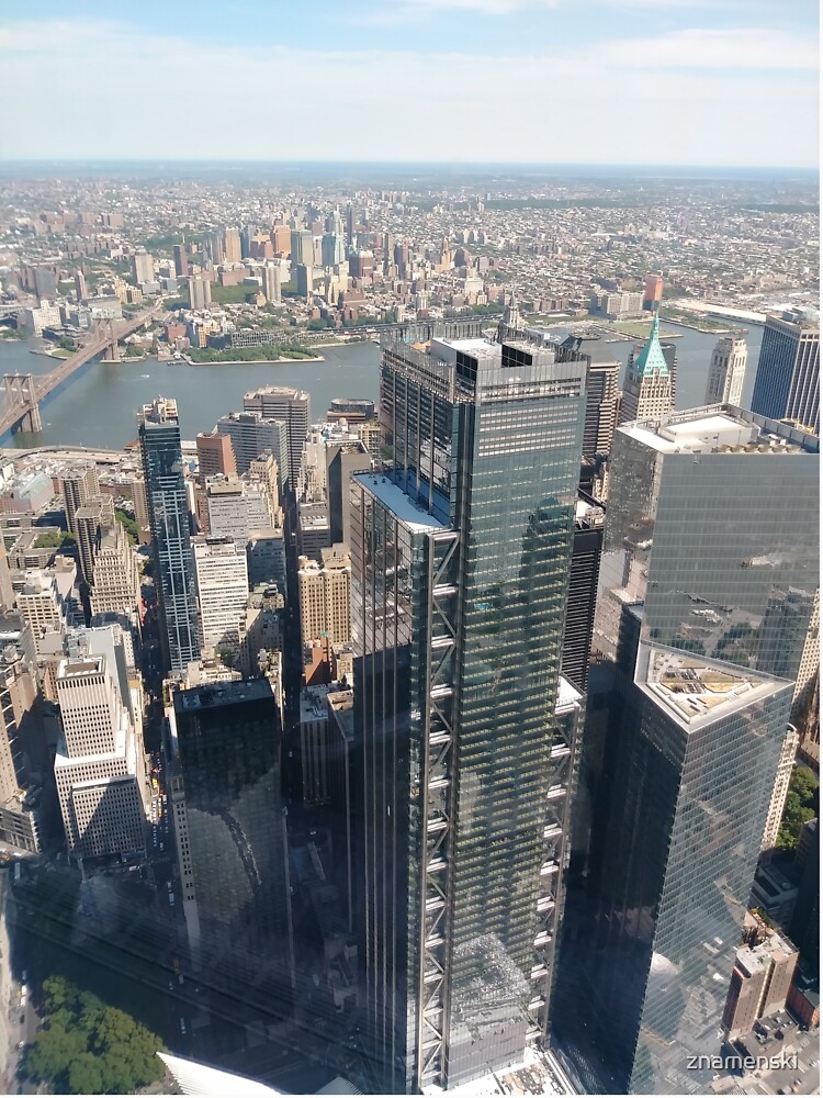 #Manhattan, #NewYorkCity, #downtown, #NewYork, skyscrapers, river, Hudson, bridges, streets by znamenski