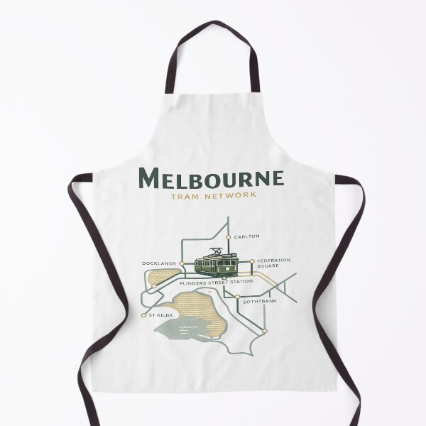 Item preview, Melbourne Tram Route Map Minimal Line Art | Vintage Melbourne Australia Transit Travel Design designed and sold by Globalcitytees.