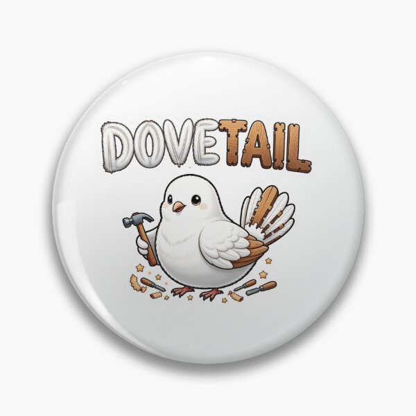 Item preview, DOVETAIL Carpenter Dove Wordplay Sticker designed and sold by Imaginarium of Chaos falcon88 .