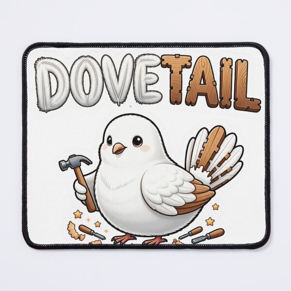 Item preview, DOVETAIL Carpenter Dove Wordplay Sticker designed and sold by Imaginarium of Chaos falcon88 .